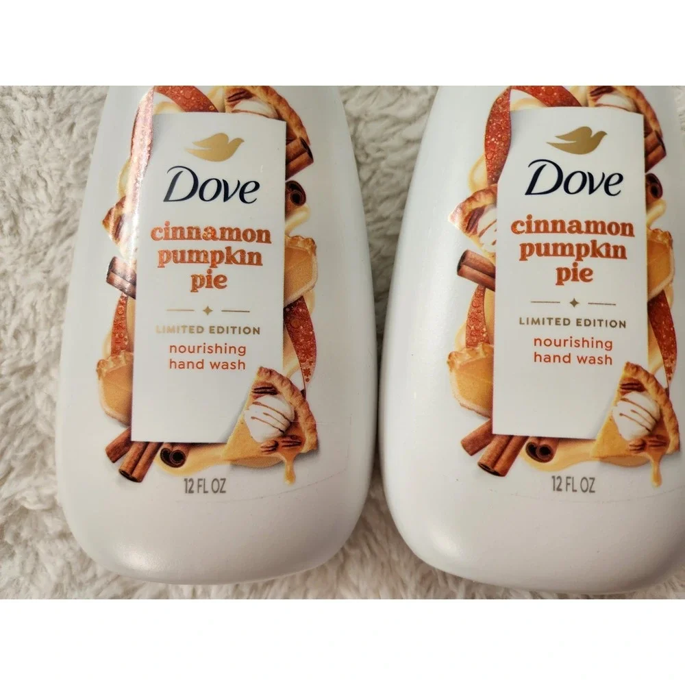 Dove Liquid Hand Wash Cinnamon Pumpkin Pie Limited Edition 12 oz Lot of 2